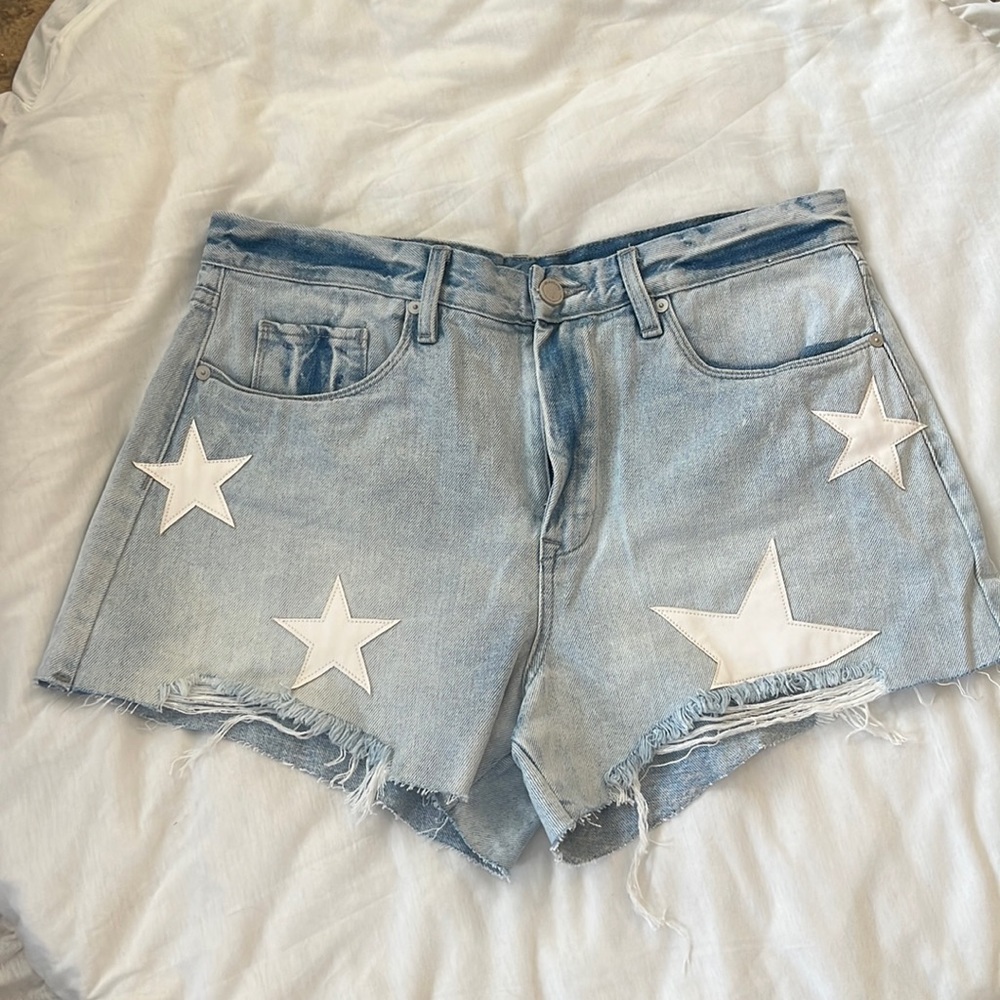 Distressed Star Shorts